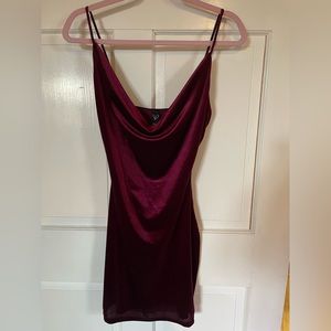 Maroon Windsor dress